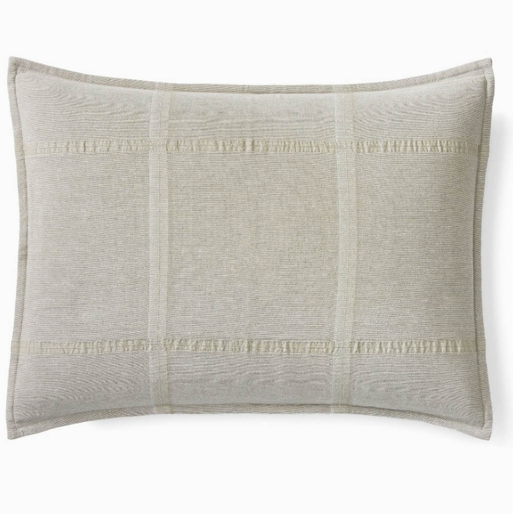 West Elm Windowpane Gauze Standard Sham, Retail Price $39.00 USD, Color Elm